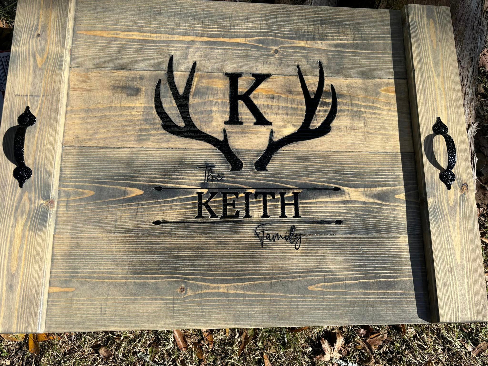 Deer Antler Monogram Cooktop cover – Rustic Galore