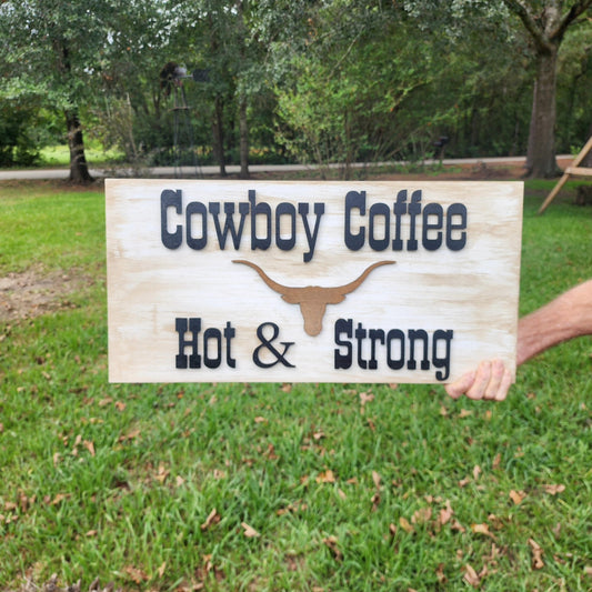 Cowboy Coffee Hot and Strong